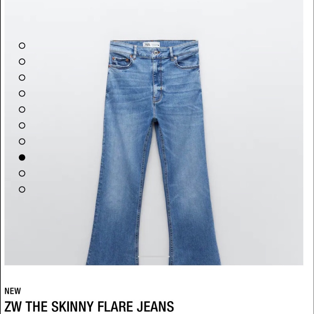 ZARA Skinny flare jeans 2021 - Picture 1 of 8